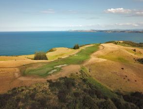 Kauri Cliffs 8th Aerial Reverse